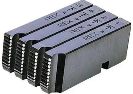 Фото REX 1/2-3/4" BSPT гребёнки резьбонарезные для станка NS25A - Fortools - профессиональный инструмент Фото REX 1/2-3/4" BSPT гребёнки резьбонарезные для станка NS25A - Fortools - профессиональный инструмент
