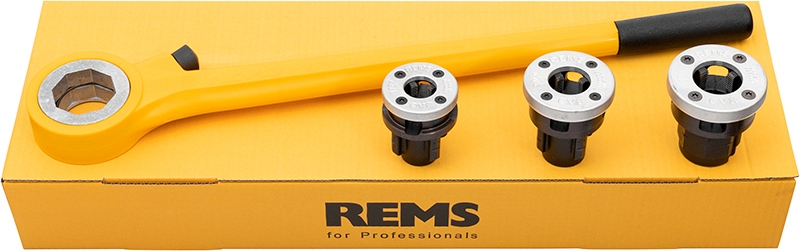 REMS Eva Set R ⅜ , ½ , ¾ , 1, 1¼ ручной резьбонарезной клупп REMS Eva Set R ⅜ , ½ , ¾ , 1, 1¼ ручной резьбонарезной клупп