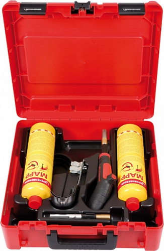 Rothenberger Super Fire 4 Hot Box газовая горелка для пайки с пьезоподжигом и баллончиком Rothenberger Super Fire 4 Hot Box газовая горелка для пайки с пьезоподжигом и баллончиком