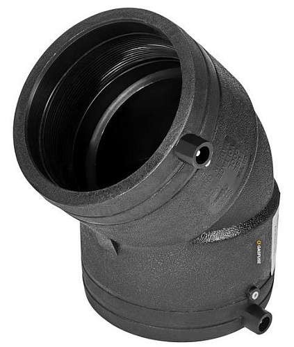 Фото GASfuse PN16 SDR11 PE100 D315 отвод электросварной 45° - Fortools - профессиональный инструмент Фото GASfuse PN16 SDR11 PE100 D315 отвод электросварной 45° - Fortools - профессиональный инструмент