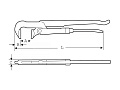 Super-Ego 90°-1" газовый ключ Super-Ego 90°-1" газовый ключ