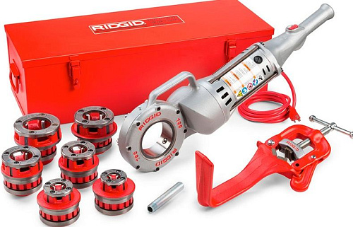RIDGID 700 клупп электрический резьбонарезной + комплект головок 1/2-2, струбцина и кейс RIDGID 700 клупп электрический резьбонарезной + комплект головок 1/2-2, струбцина и кейс