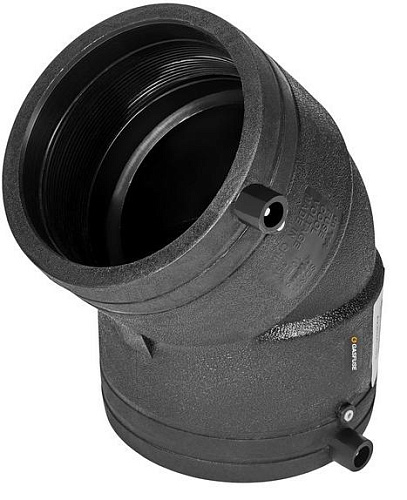 Фото GASfuse PN16 SDR11 PE100 D225 отвод электросварной 45° - Fortools - профессиональный инструмент Фото GASfuse PN16 SDR11 PE100 D225 отвод электросварной 45° - Fortools - профессиональный инструмент