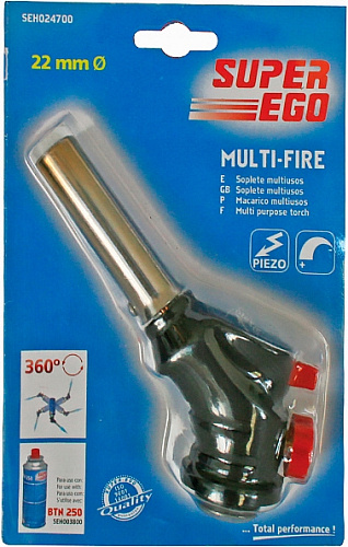 Super-Ego Multifire газовая горелка на баллончик с пьезоподжигом для пайки Super-Ego Multifire газовая горелка на баллончик с пьезоподжигом для пайки