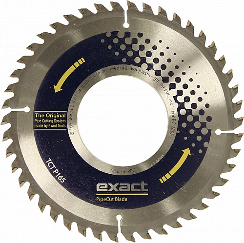 Exact TCT P165 диск пильный по пластику - Fortools - профессиональный инструмент Exact TCT P165 диск пильный по пластику - Fortools - профессиональный инструмент