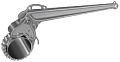 PETOL 10 1/4" цепной ключ для бурильных замков с многорядной цепью PETOL 10 1/4" цепной ключ для бурильных замков с многорядной цепью