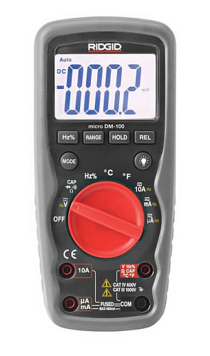 RIDGID micro DM-100 цифровой мультимет - Fortools - профессиональный инструмент RIDGID micro DM-100 цифровой мультимет - Fortools - профессиональный инструмент
