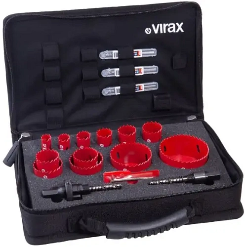 Virax Bi-Metal HSS 22-25-29-32-38 набор биметаллических коронок Virax Bi-Metal HSS 22-25-29-32-38 набор биметаллических коронок