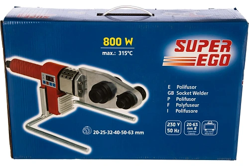 Фото Super-Ego Socket Welder Eco 63 паяльник для полипропилена - Fortools - профессиональный инструмент Фото Super-Ego Socket Welder Eco 63 паяльник для полипропилена - Fortools - профессиональный инструмент